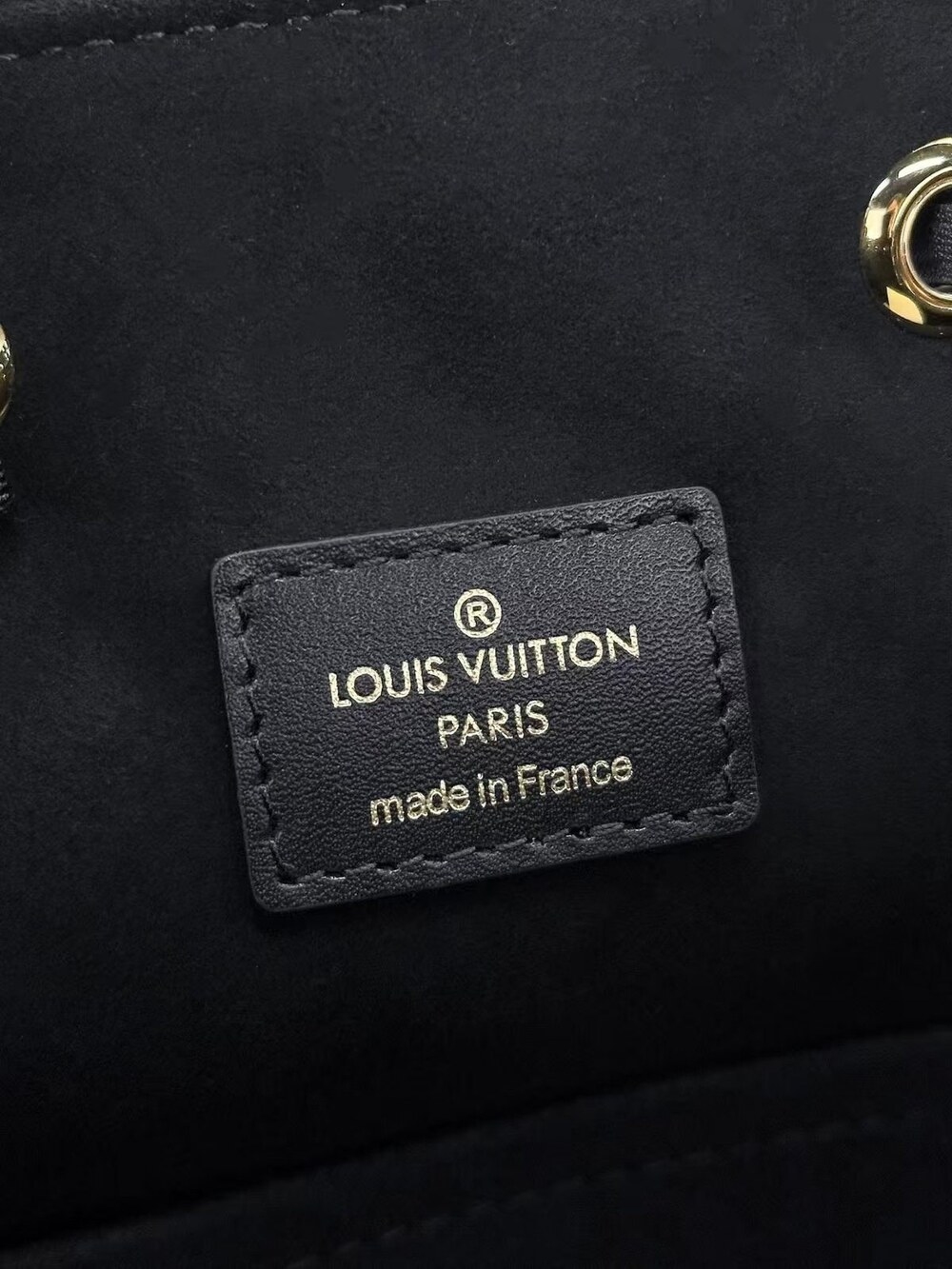 Louis Vuitton Embossed Cowhide Montsouris Backpack with Gold Hardware - Picture 5 of 6